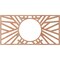 Ekena Millwork Hoover Wood Fretwork Pierced Ceiling Medallion, Cherry, 16"W x 8"H x 5 7/8"ID x 1/4"T CMWP16X08X0250HOCH - alternate 4
